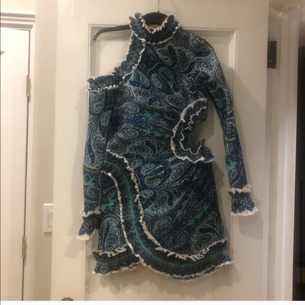Zimmermann Moncur Elegant Blue Paisley Dress